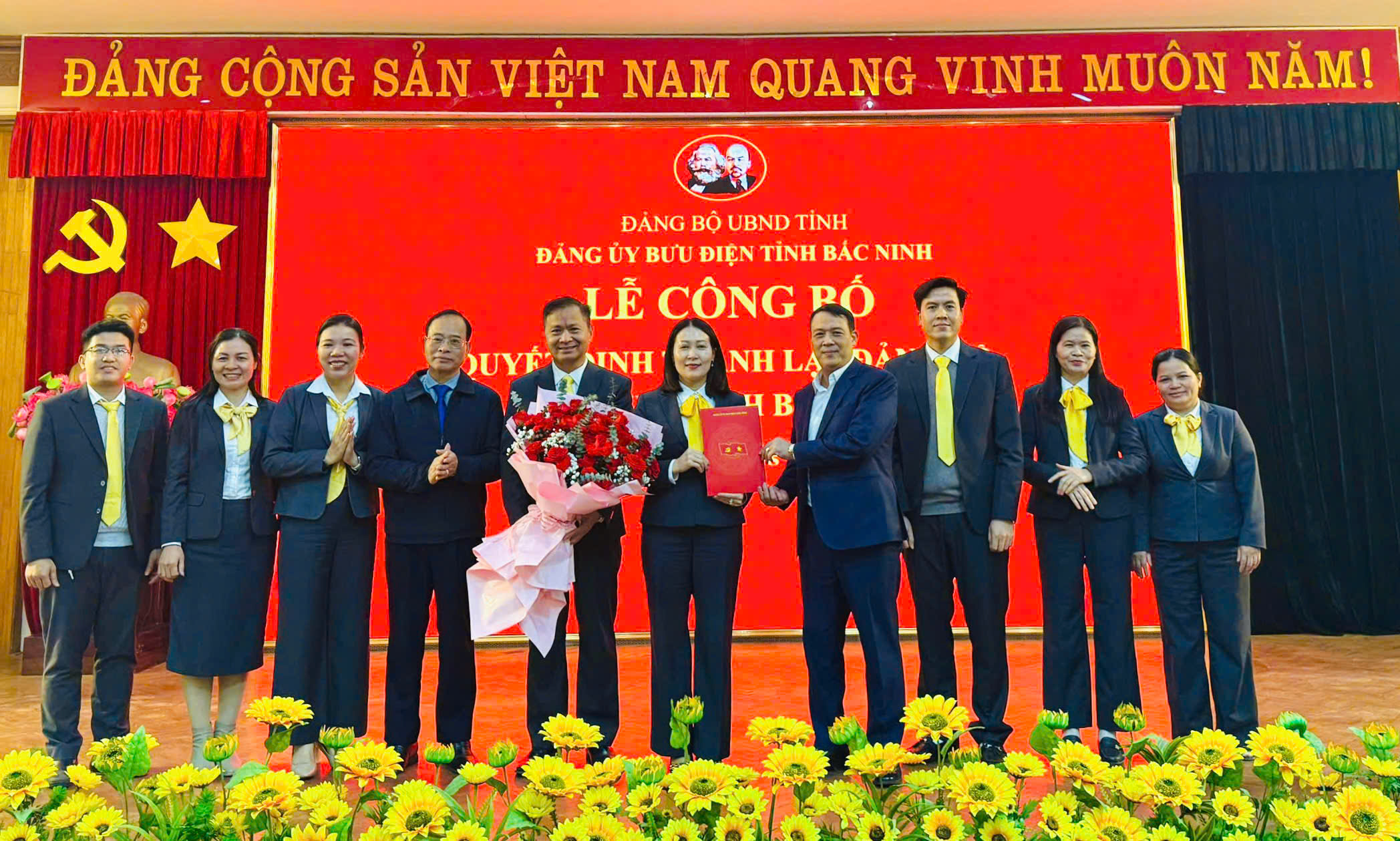 Đảng ủy UBND tỉnh tổ chức Lễ công bố Quyết định thành lập Đảng bộ Bưu điện tỉnh Bắc Ninh